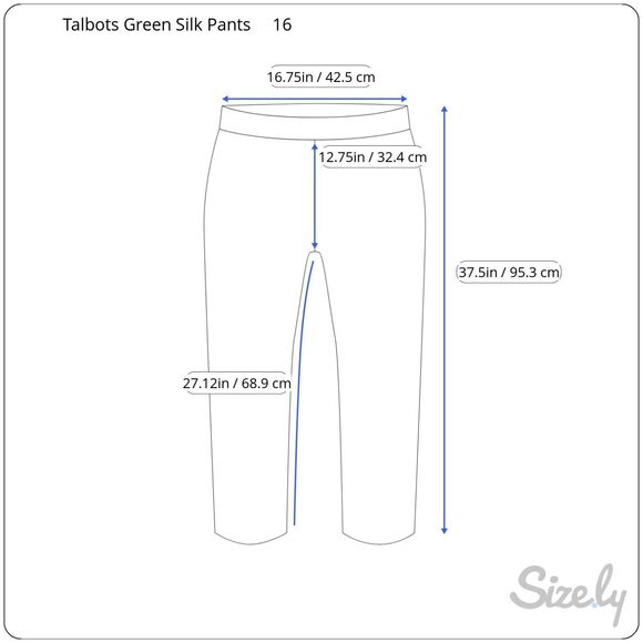 Talbots Womens Green Silk Pant Suit 14/16 - Picture 14 of 14